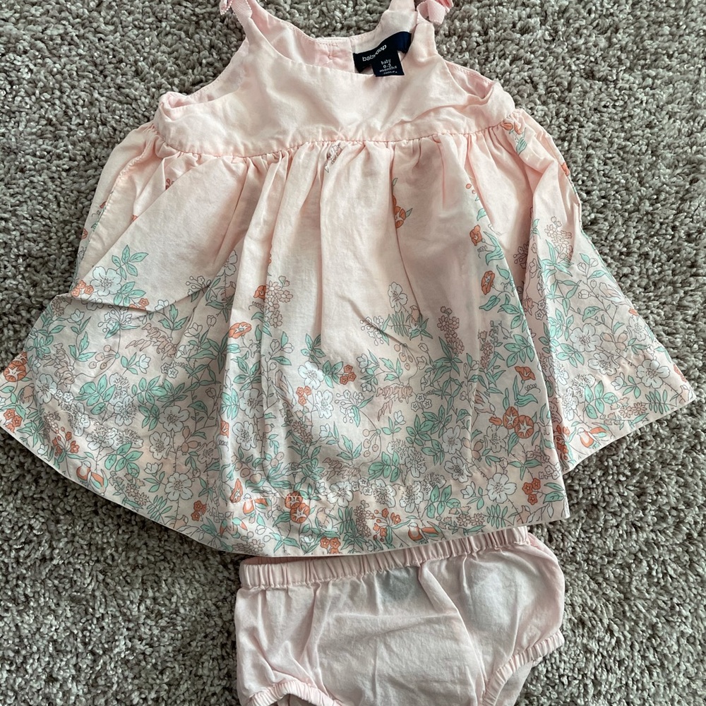 Baby Gap summer onesies in light pink